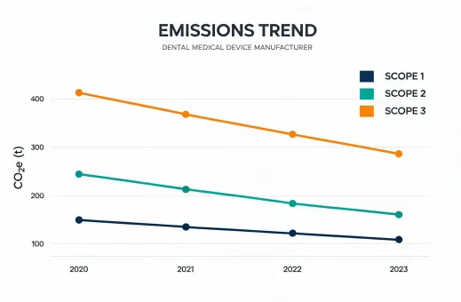 Scope emissions trend chart
